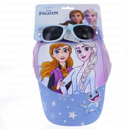 TINOKOU Lunettes de soleil et Casquette reine des neiges taille 53