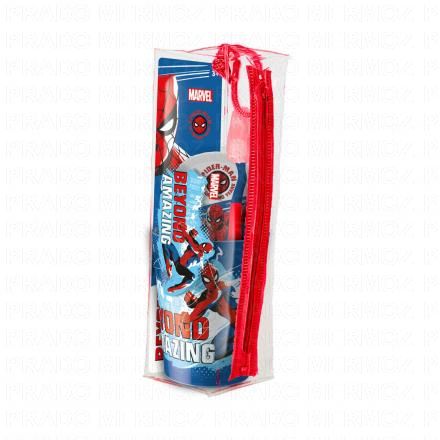 MR.WHITE Trousse brosse à dents, dentifrice, tasse spiderman