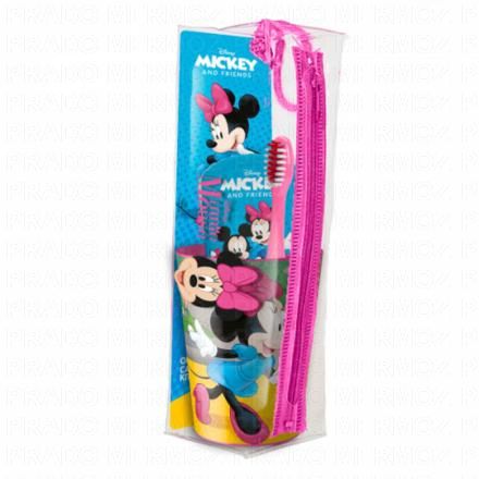 MR.WHITE Trousse brosse à dents, dentifrice, tasse (minnie)