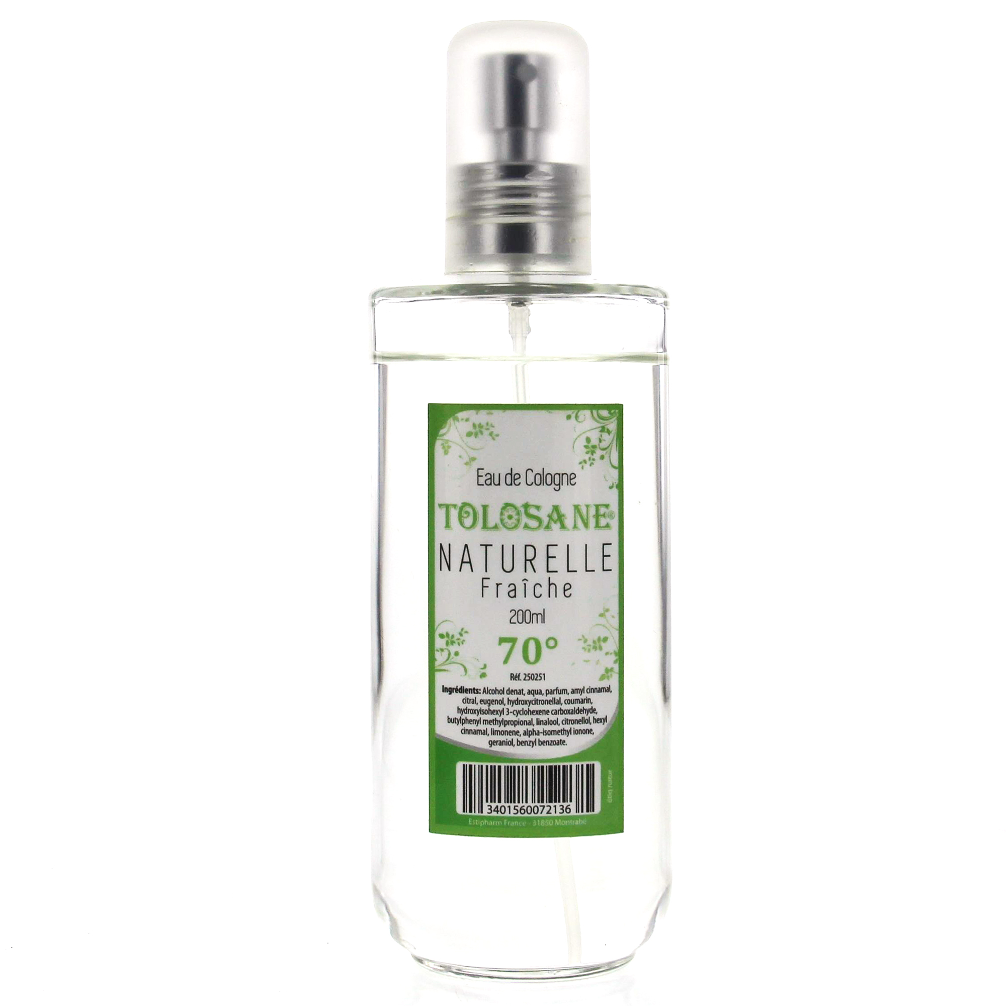 Tolosane Eau De Cologne Naturelle Flacon Spray 0ml Parapharmacie En Ligne Prado Mermoz