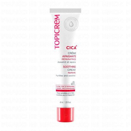 TOPICREM Cica+ crème apaisante réparatrice tube 40ml