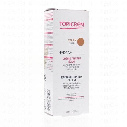 TOPICREM Hydra+ Crème teintée éclat médium SPF40 tube 40ml