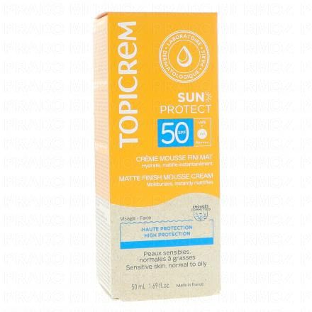 TOPICREM Sun Protect - Cr&egrave;me Mousse Fini Mat SPF50 50ml