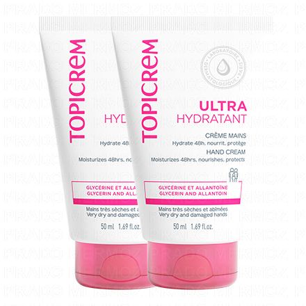 TOPICREM Ultra-Hydratant- Crème main hydratante 50ml (lot de 2)