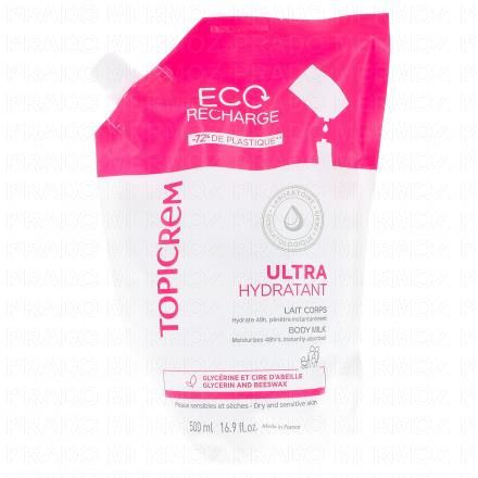 TOPICREM Ultra-hydratant lait corps (eco recharge 500ml)
