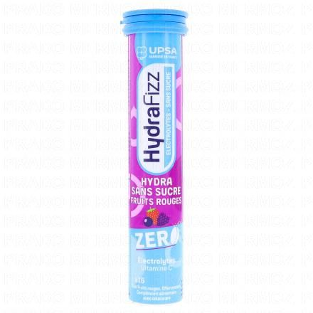 UPSA Hydrafizz Hydra Sans Sucre Goût Fruits Rouges x16 Comprimés