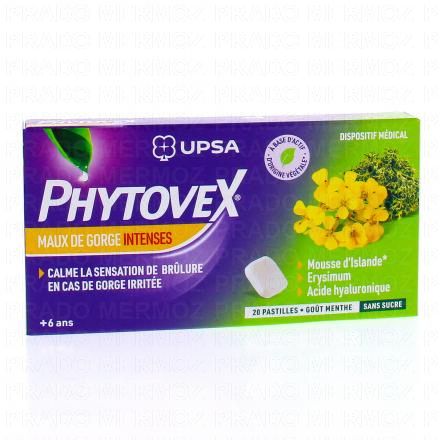 UPSA Phytovex Maux de gorge intense x20 pastilles