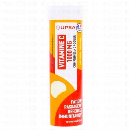 UPSA Vitalité Vitamine C 1000mg à croquer (tube de 15 comprimés)