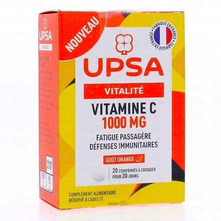 UPSA Vitalité Vitamine C 1000mg à croquer (20 comprimés)