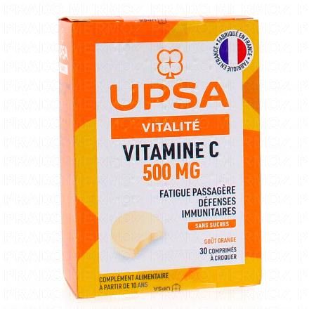 UPSA Vitamine C 500mg 30 comprimés à croquer