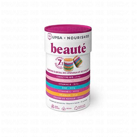 UPSA x Nourished Gummies 7 en 1 Beauté 30 gummies