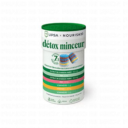UPSA x Nourished Gummies 7 en 1 Détox Minceur 30 gummies