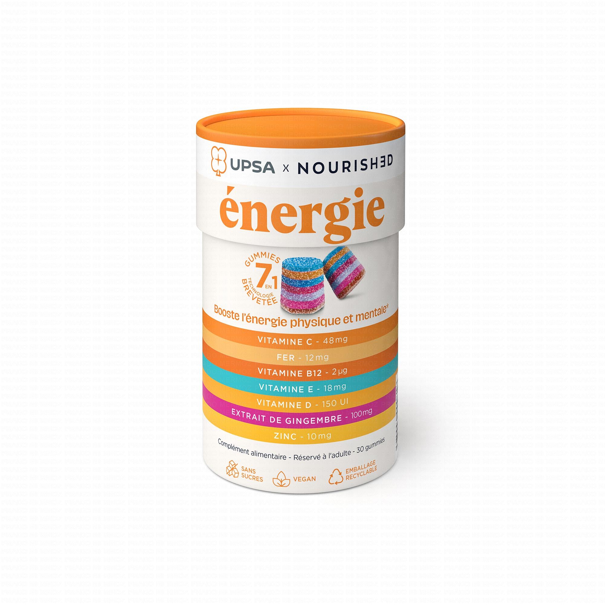 UPSA x Nourished Gummies 7 en 1 Energie 30 gummies