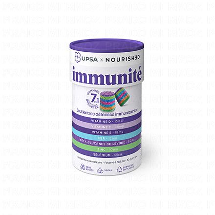 UPSA x Nourished Gummies 7 en 1 Immunité 30 gummies