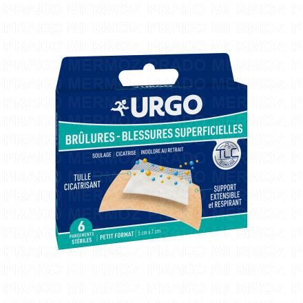 URGO Br&ucirc;lures blessures superficielles (petit format bo&icirc;te de 6)