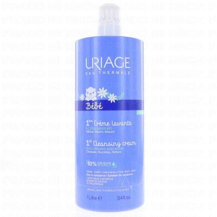URIAGE 1ers Soins bébé - 1ère Crème Lavante (flacon 1l)