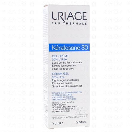 URIAGE Keratosane 30 gel crème callosités et épaississement cutanés localisés (tube 75ml)