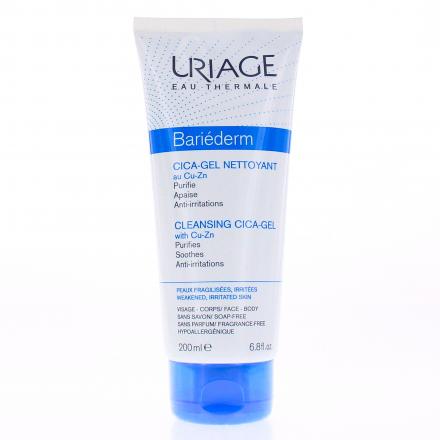 URIAGE Bariéderm Cica-gel nettoyant tube 200 ml