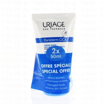 URIAGE Bariéderm Crème mains isolante réparatrice (tube 2* 50ml)