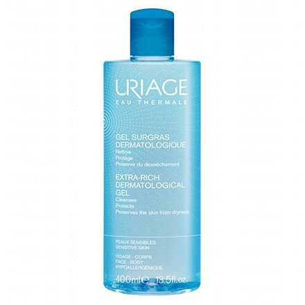 URIAGE Soin & Hygiène - Surgras liquide dermatologique (flacon 400ml)