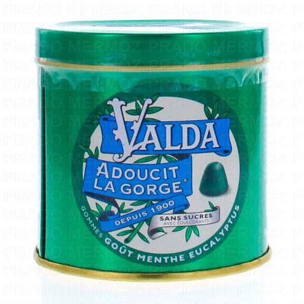 gommes goût menthe eucalyptus sans sucre boîte de 140g