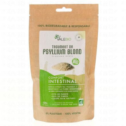 VALEBIO Tégument de Psyllium blond sachet de 120g