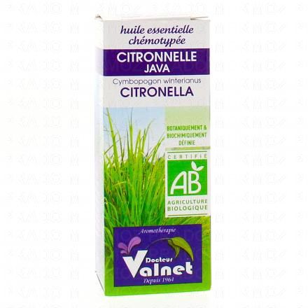 DOCTEUR VALNET Huile essentielle de citronnelle bio flacon 10ml