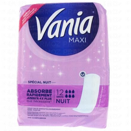 VANIA Maxi Serviette spécial nuit x12