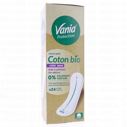 VANIA Protège slip coton bio long x24