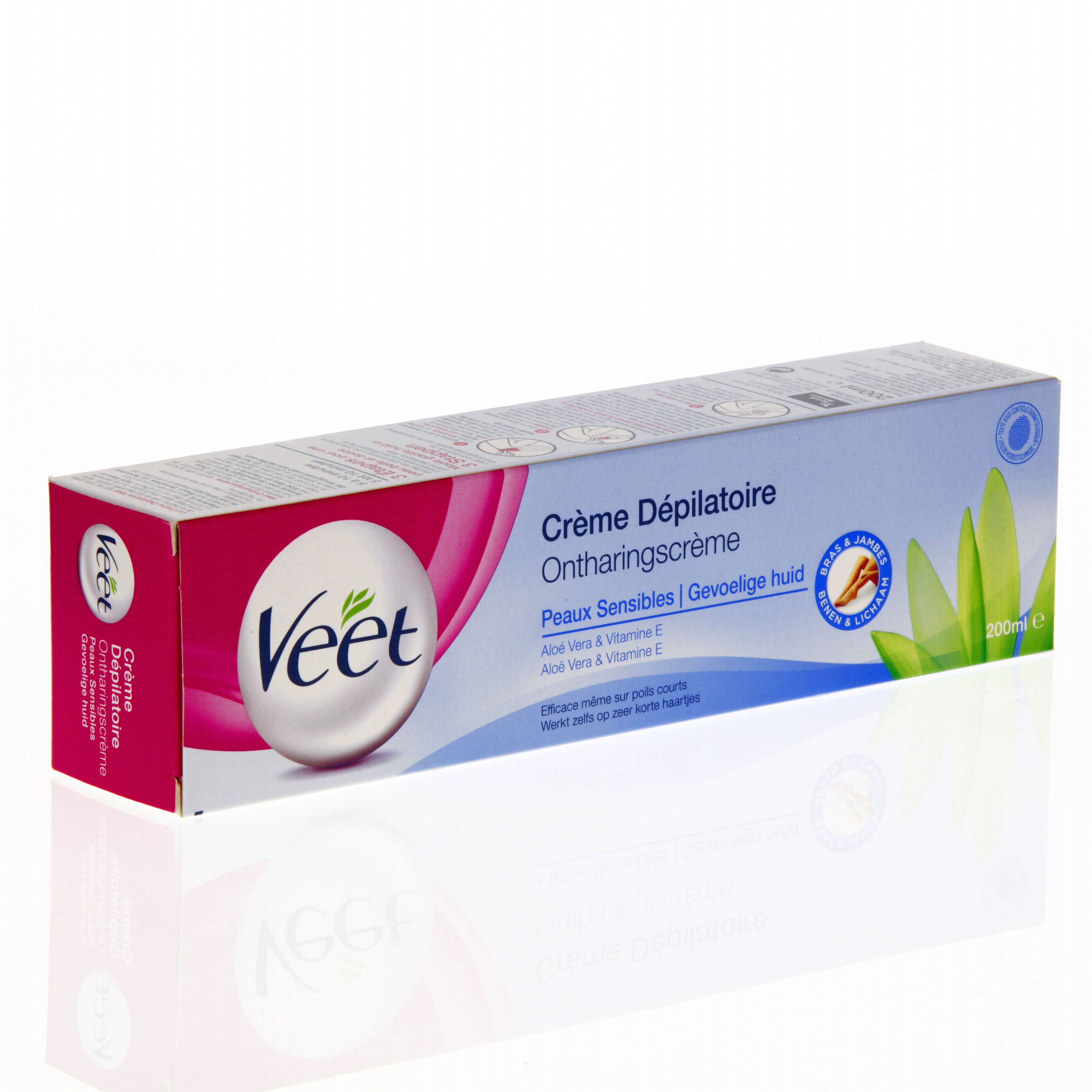 VEET Crème dépilatoire peaux sensibles tube 200ml VEET Crème dépilatoire peaux sensibles tube 200ml
