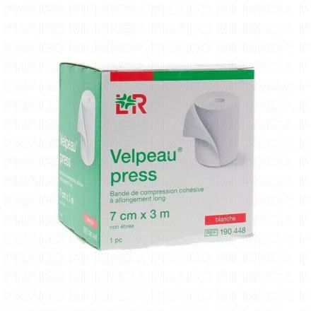 VELPEAU Press Bande coh&eacute;sive (blanc 7cm x 3m)