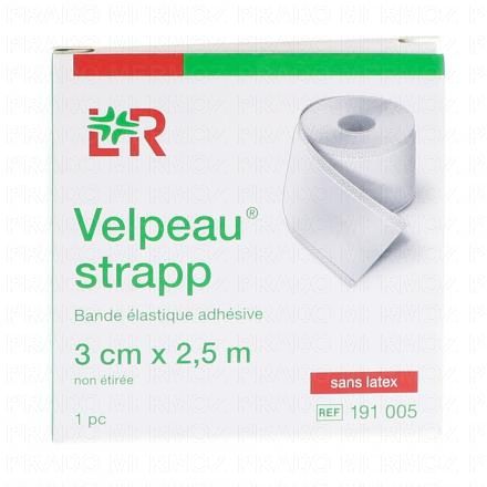 VELPEAU STRAPP Bande De Compression Adh&eacute;sive &eacute;lastique (3cm x 2,5m)