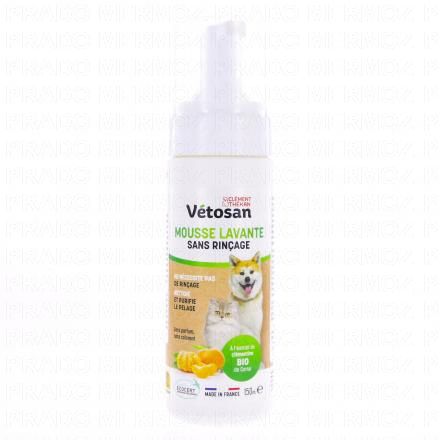 VETOSAN Mousse Lavante Sans Rinçage 150ml