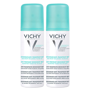 VICHY Déodorant anti-transpirant 48h (lot de 2 aérosols x 125ml)
