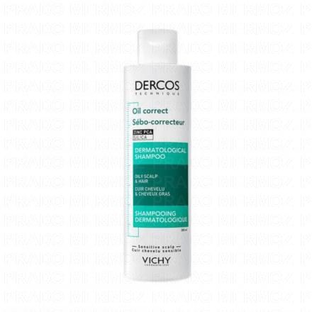 Dercos - Oil correct Sébo correcteur - Shampooing dermatologique 200ml