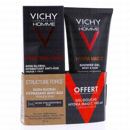 VICHY Homme structure force soin global hydratant anti-âge (tube 50ml)