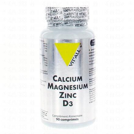 VIT'ALL+ Calcium, Magnésium, Zinc, D3 90 comprimés