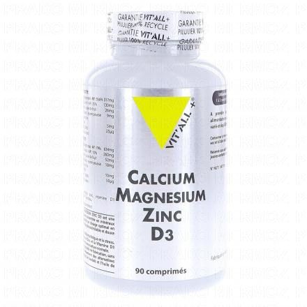 VIT'ALL+ Calcium, Magnésium, Zinc, D3 90 comprimés 3