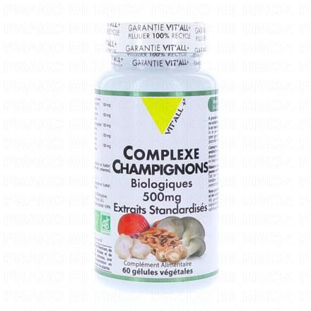 VIT'ALL+ Complexe champignons 500mg bio x60 gélules