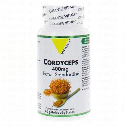 VIT'ALL+ Cordyceps 400mg 60 gélules