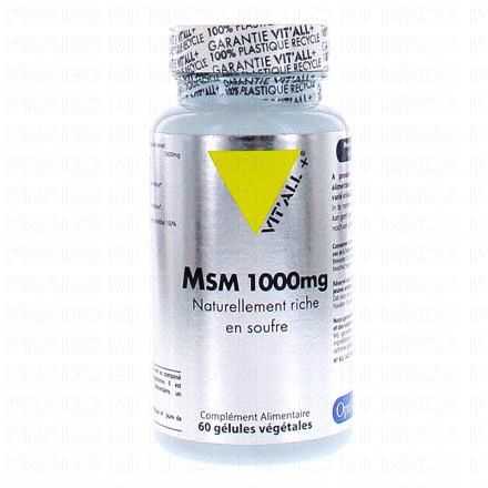 VIT'ALL+ MSM (Methyl-Sulfonyl-Methane) 1000mg x60 gélules