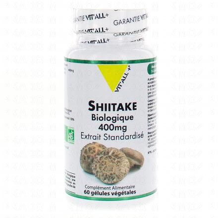VIT'ALL+ Shiitake biologique 400mg 60 gélules