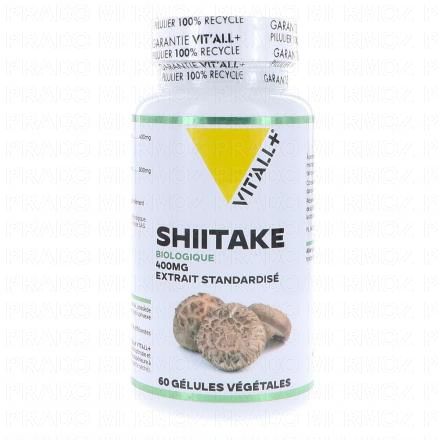VIT'ALL+ Shiitake biologique 400mg 60 gélules 2