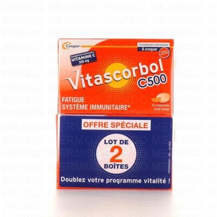 VITASCORBOL C500 2 boîtes de 24 comprimes