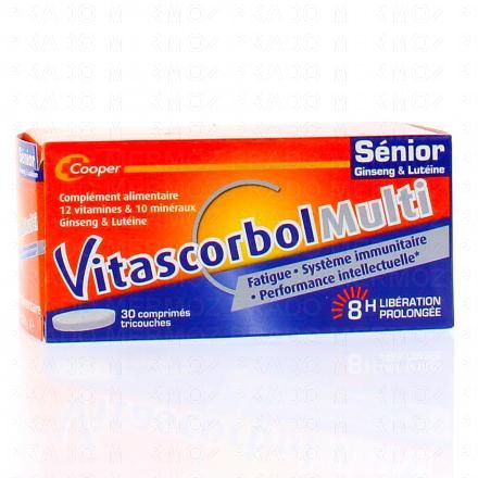 VITASCORBOL MULTI sénior 30 comprimés tricouches