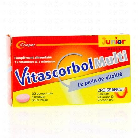 VITASCORBOL Multi junior croissance boîte de 30 comprimés à croquer