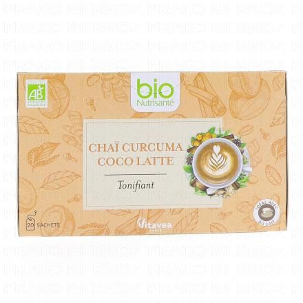 VITAVEA Cha&iuml; Curcuma Coco Latte Tonifiant 20 sachets