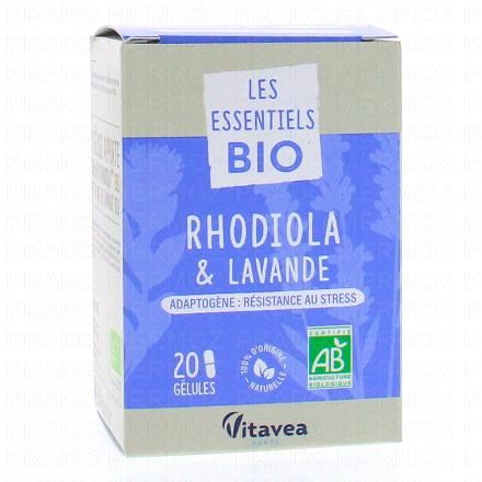 VITAVEA Les essentiels Bio Rhodiola & Lavande 20 gélules