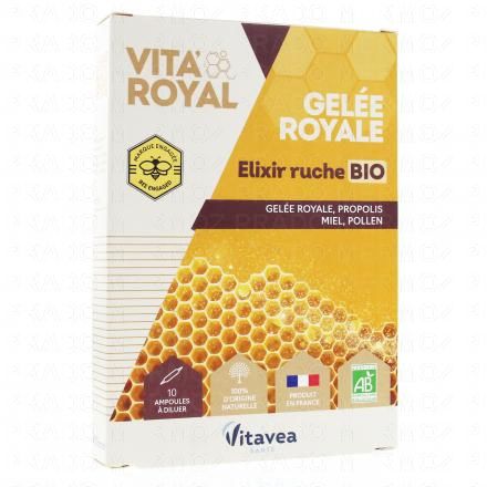 VITAVEA Vita'Royal Gelée Royale Elixir ruche Bio 10 ampoules