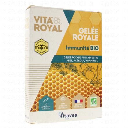 Vita'Royal Gelée Royale Immunité BIO 10 ampoules